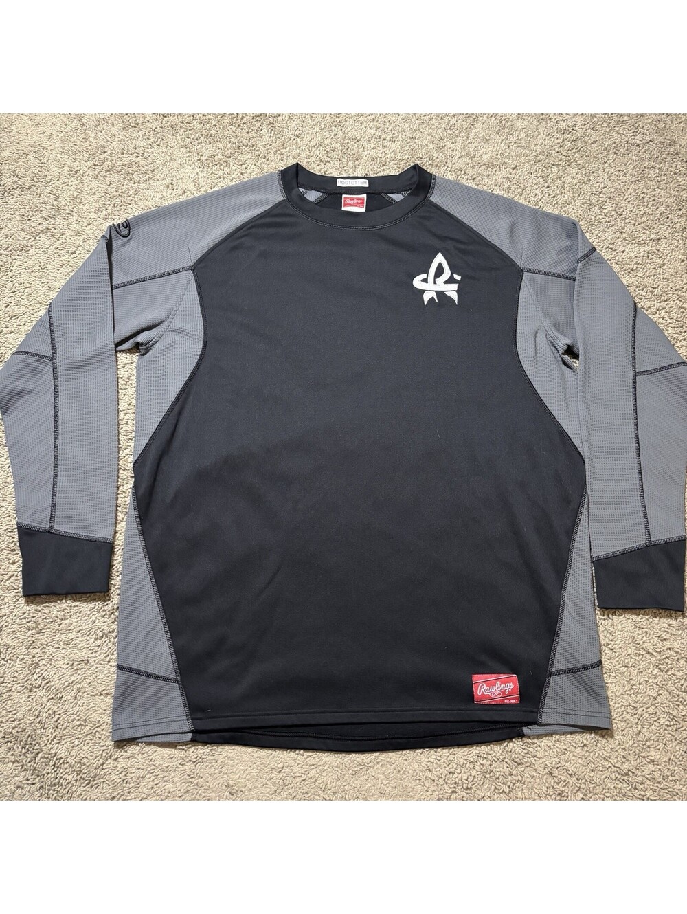 Rocket City Trash Pandas Rawlings Dugout Fleece Shirt Men XL MiLB Black Baseball